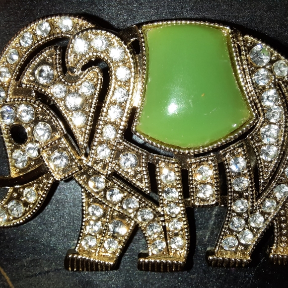 NEW MONET SIGNED ELEPHANT BLING BROACH - Picture 11 of 15